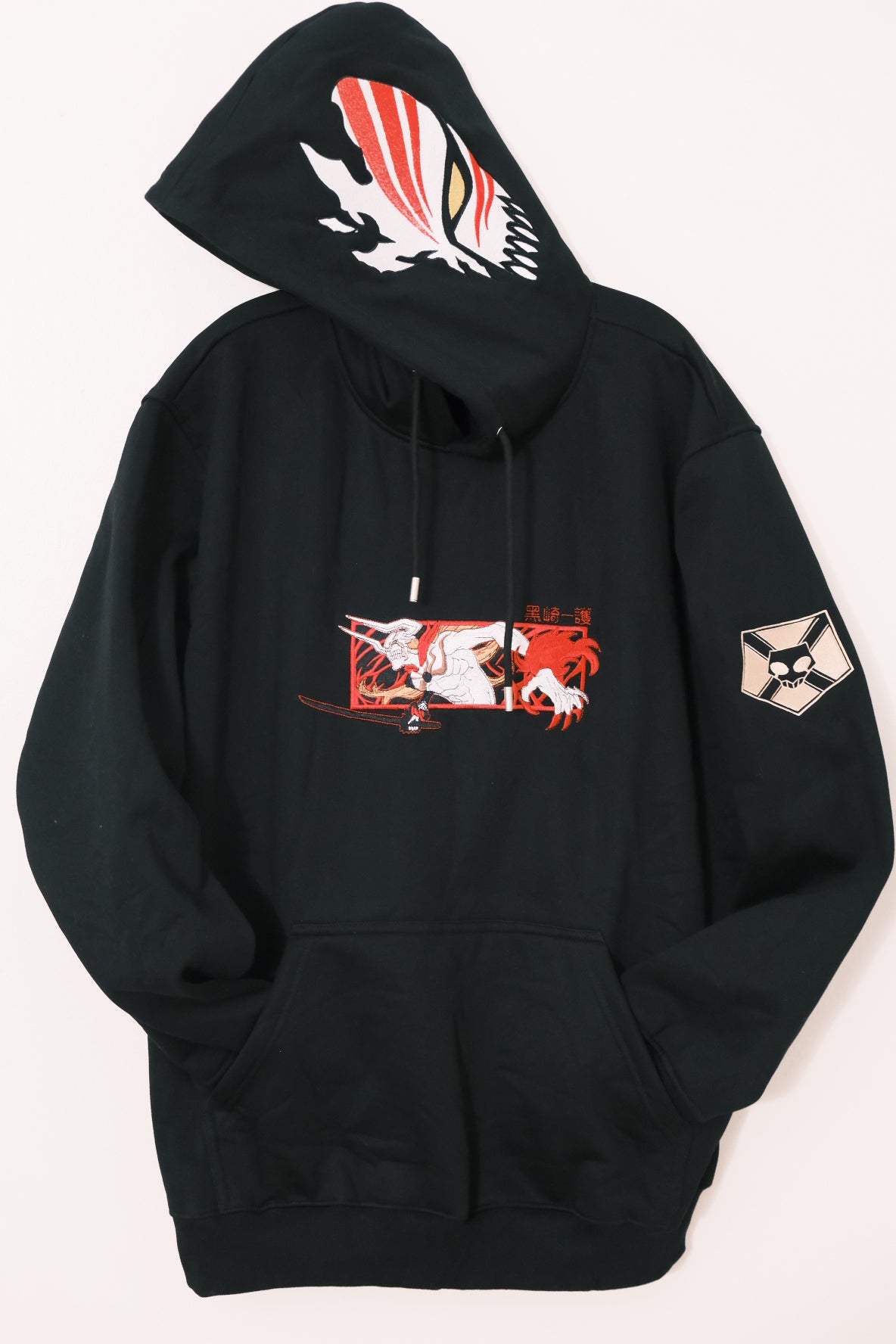 Ichigo Kurosaki "Hollow Transformation" Embroidered Hoodie