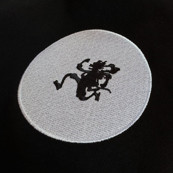 Luffy Gear 5 vs Kaido Black Embroidered Hoodie for Unisex