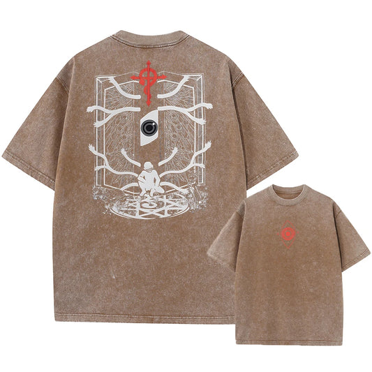 God Hand and Guts Vintage Tshirt Berserk Anime Graphic Print Oversized Tee