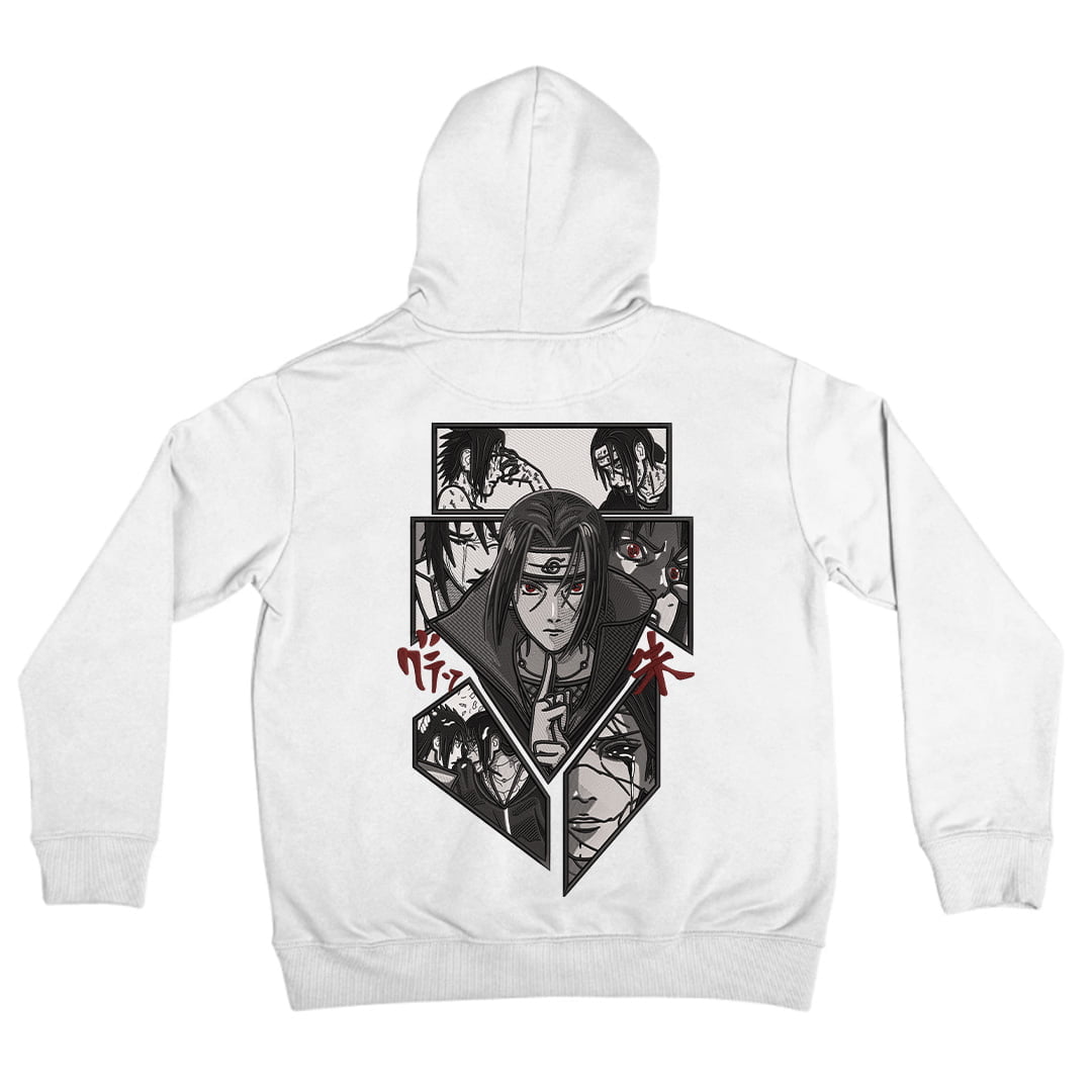 Itachi Uchiha "Shadow of the Sharingan" Embroidered Hoodie