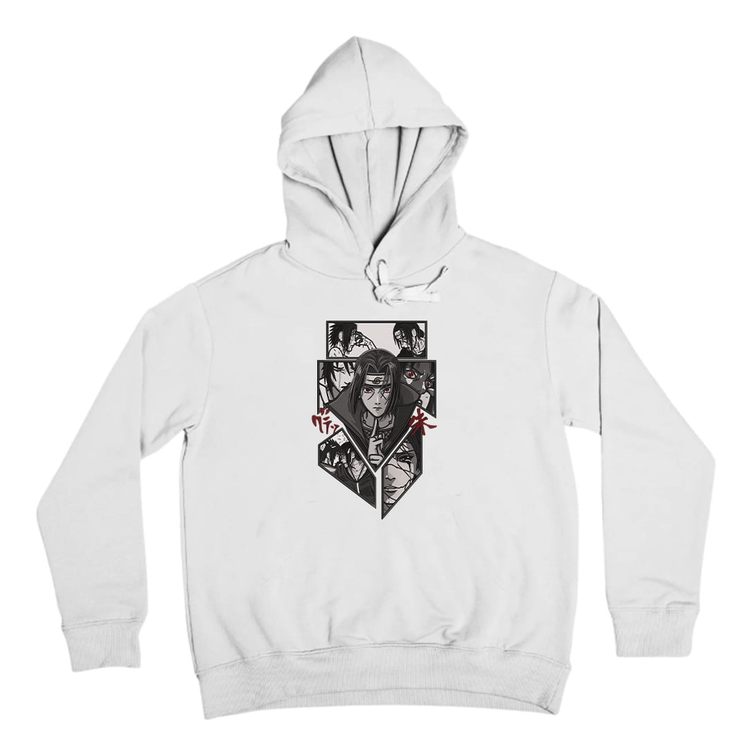 Itachi Uchiha "Shadow of the Sharingan" Embroidered Hoodie