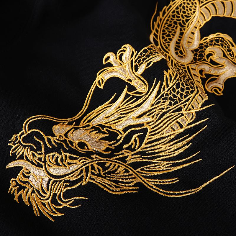 Double Flying Dragons Embroidery Hoodie – Apex Power in Motion