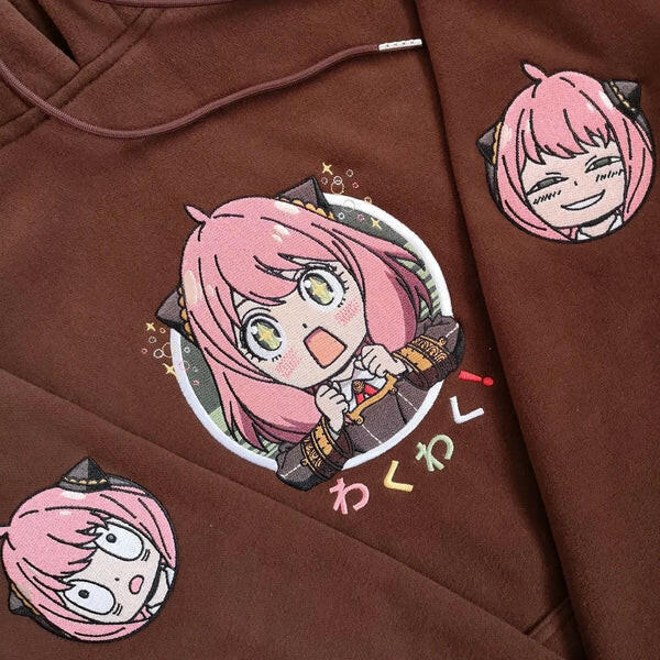 Waku "The Thorn Princess" SPY X FAMILY Embroidered Hoodie Collection - GENUINE AUTHENTIC BRAND LLC