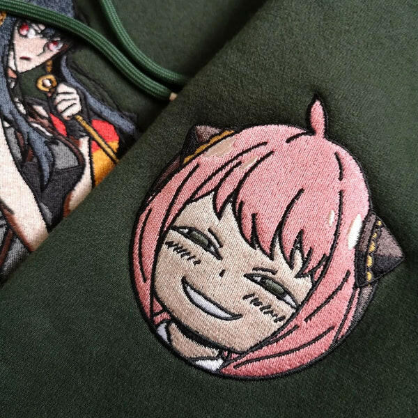 SPY X FAMILY Anime Embroidered Hoodie Collection - GENUINE AUTHENTIC BRAND LLC