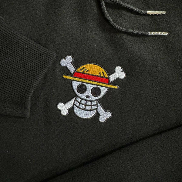 The "Wano Crew" One Piece Anime Embroidered Hoodie Collection