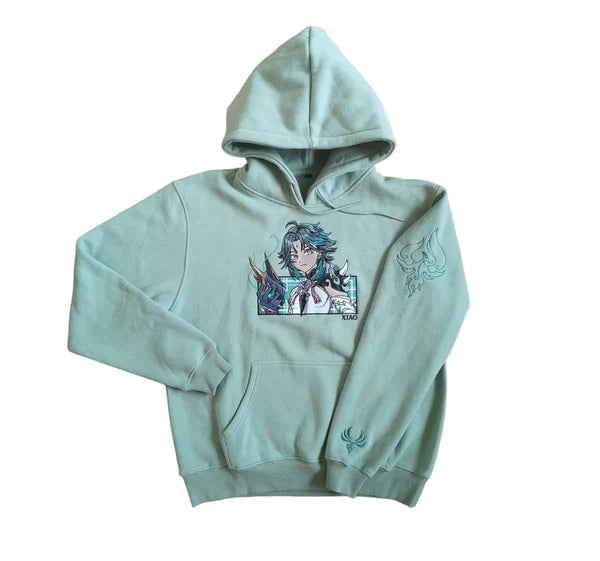 Xiao "Endless Suffering" Anime Embroidered Hoodie Collection - GENUINE AUTHENTIC BRAND LLC