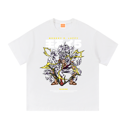 Mythical Sun God Nika Gear 5 Front & Back DTF Print Essential Cotton T-Shirt