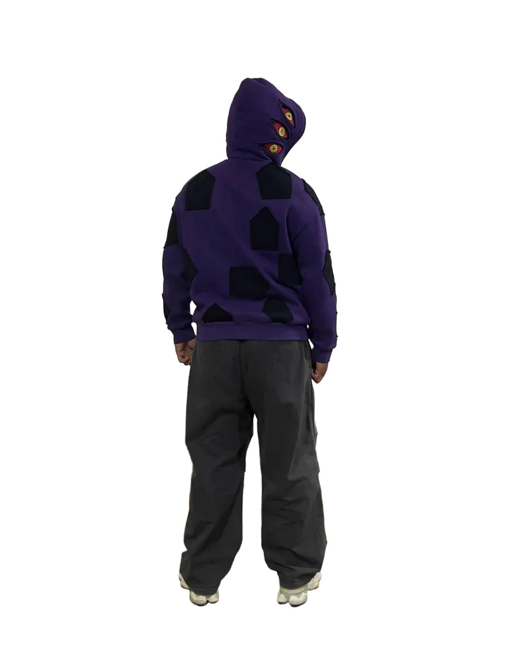 Kokushibo Moon Breathing Purple Embroidered Hoodie – Eclipse of Absolute Power