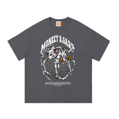 Monkey D. "Garp the Fist" Marine Vice Admiral Front & Back DTF Print Essential Cotton T-Shirt