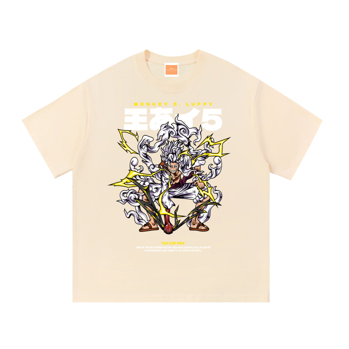 Mythical Sun God Nika Gear 5 Front & Back DTF Print Essential Cotton T-Shirt