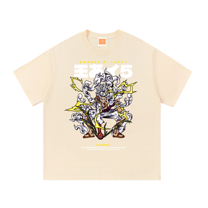 Mythical Sun God Nika Gear 5 Front & Back DTF Print Essential Cotton T-Shirt