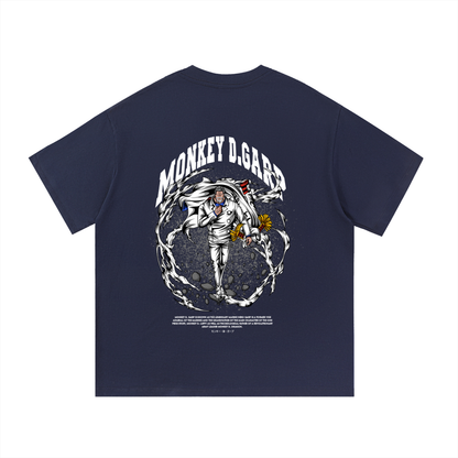 Monkey D. "Garp the Fist" Marine Vice Admiral Front & Back DTF Print Essential Cotton T-Shirt