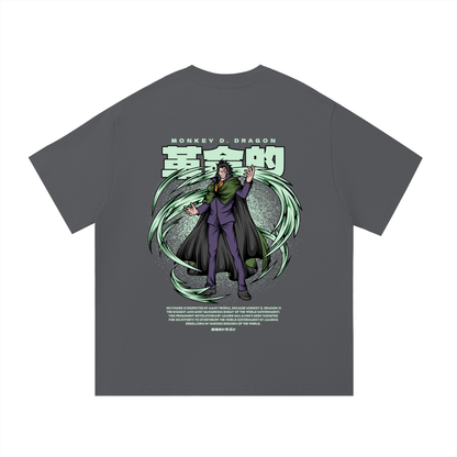 Monkey D. Dragon The Revolution Supreme Commander Front & Back DTF Print Essential Cotton T-Shirt