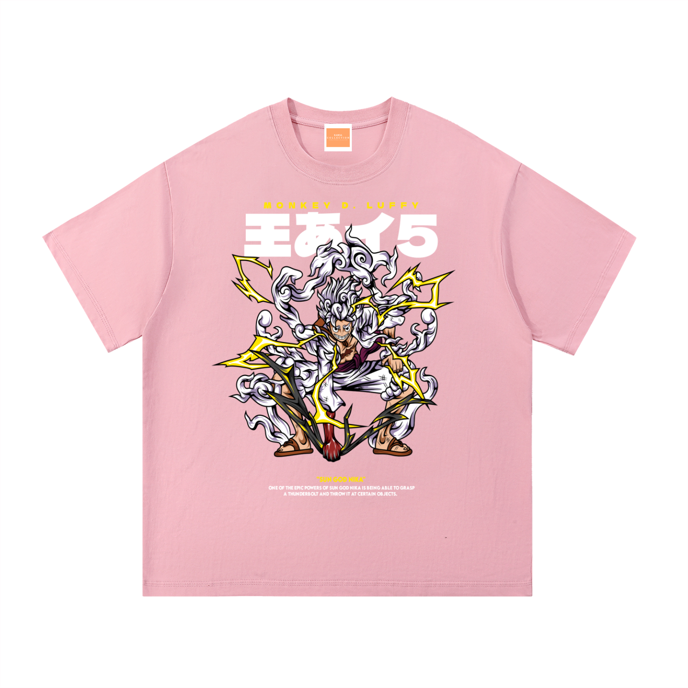 Mythical Sun God Nika Gear 5 Front & Back DTF Print Essential Cotton T-Shirt