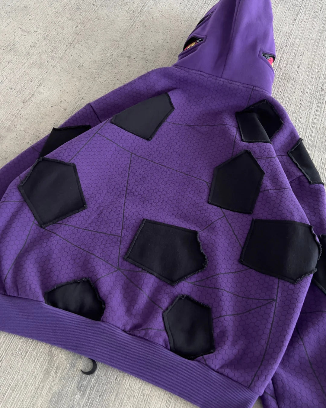 Kokushibo Moon Breathing Purple Embroidered Hoodie – Eclipse of Absolute Power