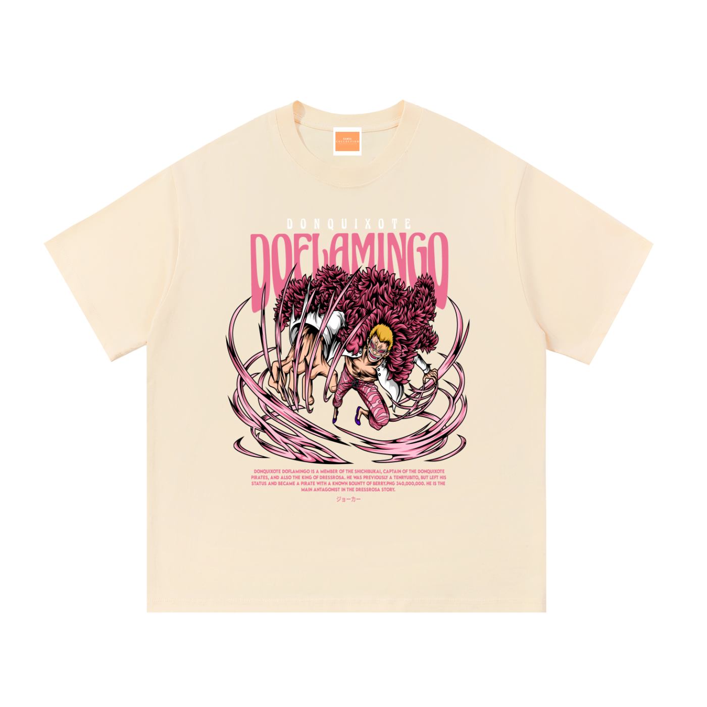Doflamingo "The Underworld Broker" Front & Back DTF print Essential Cotton T-Shirt