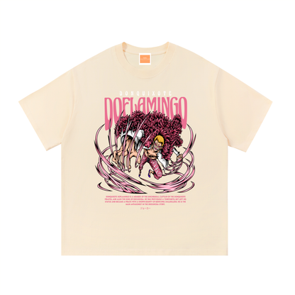 Doflamingo "The Underworld Broker" Front & Back DTF print Essential Cotton T-Shirt