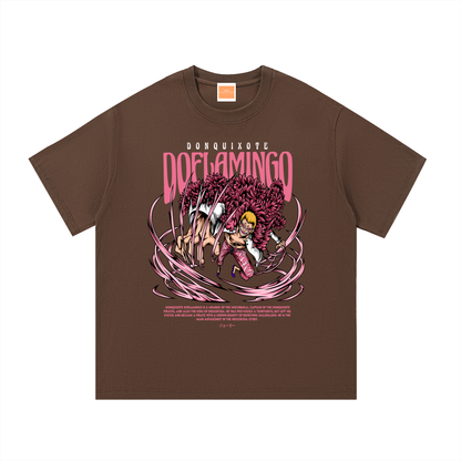 Doflamingo "The Underworld Broker" Front & Back DTF print Essential Cotton T-Shirt