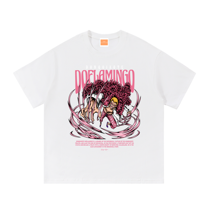 Doflamingo "The Underworld Broker" Front & Back DTF print Essential Cotton T-Shirt