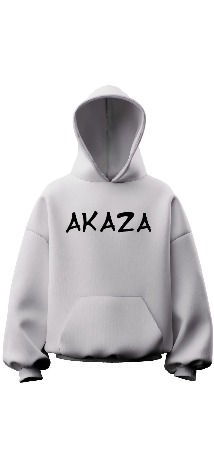 Akaza Embroidered Off-white Hoodie Premium Oversized Unisex Fit