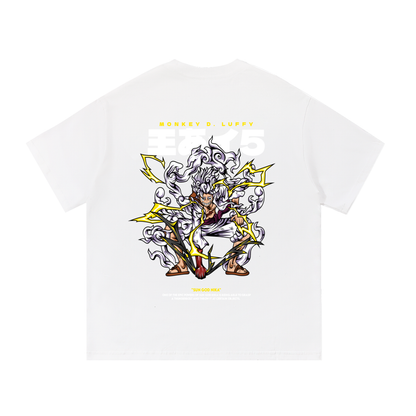 Mythical Sun God Nika Gear 5 Front & Back DTF Print Essential Cotton T-Shirt