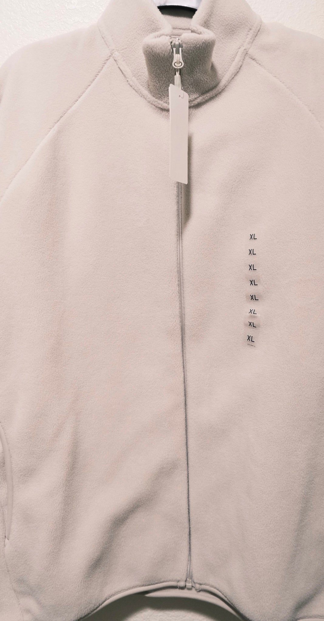 Hiruzen Sarutobi “The Third Hokage” Fleece Full-Zip Beige Embroidered Jacket