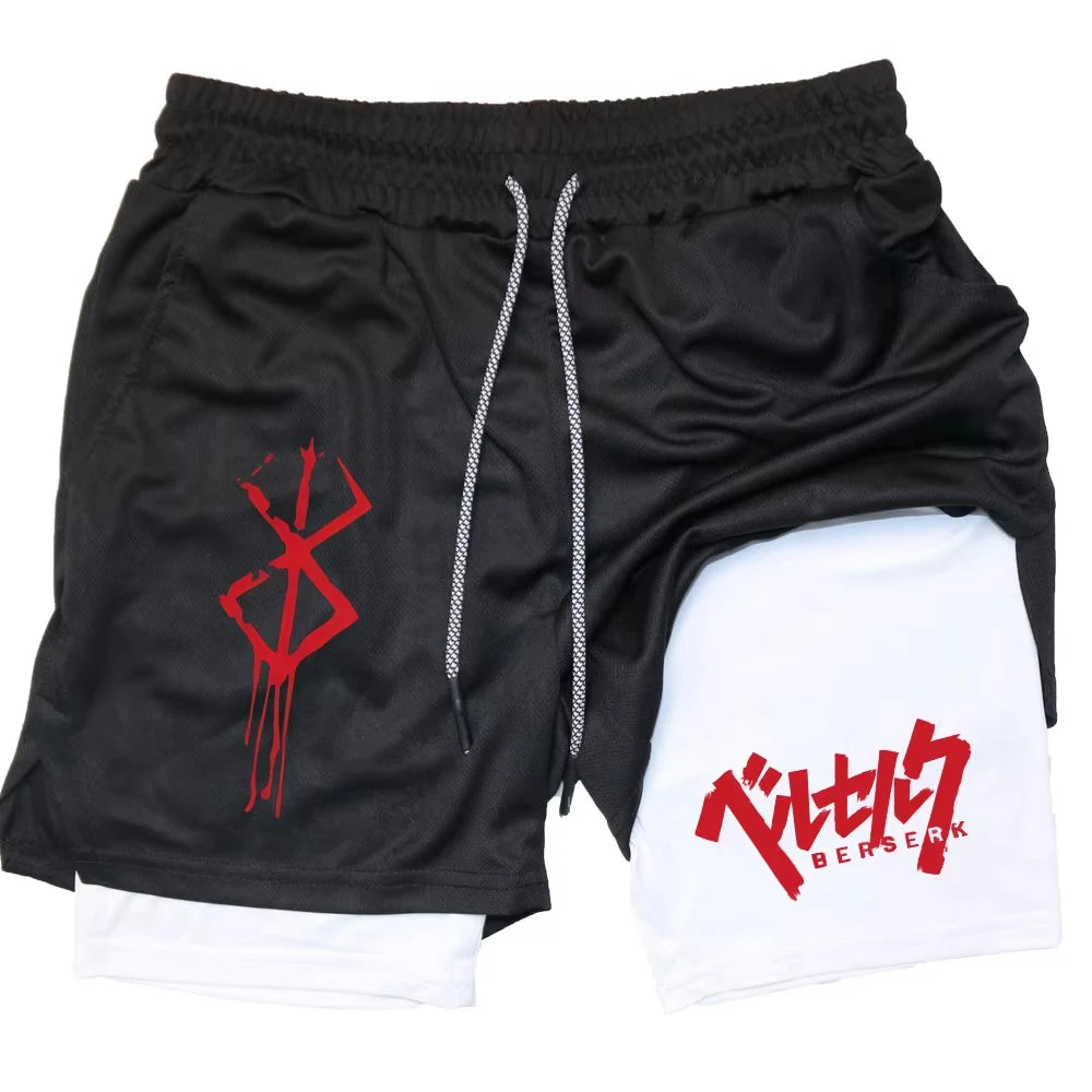 Guts the Black Swordsman Gym Shorts