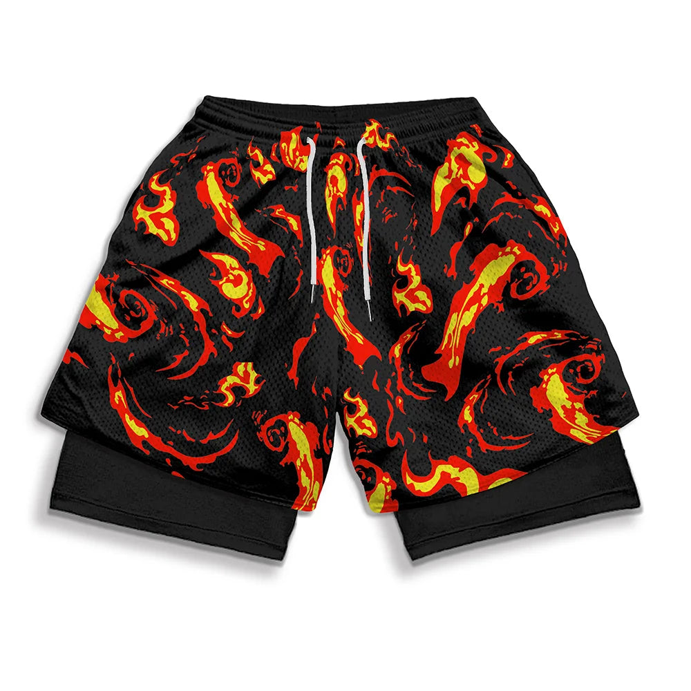 Anime Performance Gym Shorts