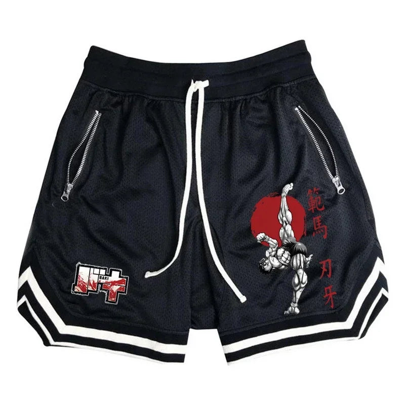 Baki Hanma Gym Shorts