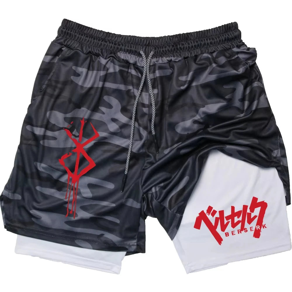 Guts the Black Swordsman Gym Shorts