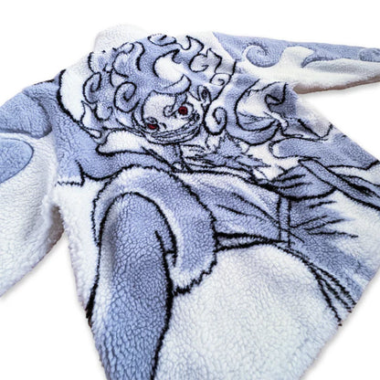 Sun Warrior Gear Sherpa Jacket Polar Fleece Unisex Anime Streetwear