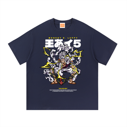 Mythical Sun God Nika Gear 5 Front & Back DTF Print Essential Cotton T-Shirt