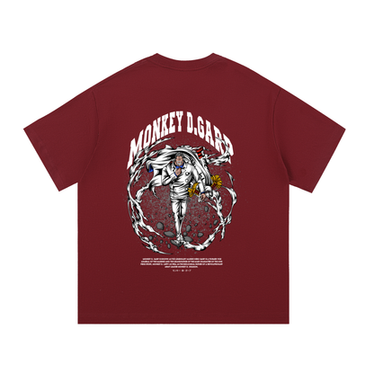 Monkey D. "Garp the Fist" Marine Vice Admiral Front & Back DTF Print Essential Cotton T-Shirt