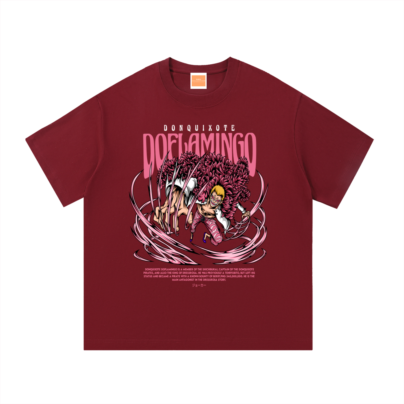Doflamingo "The Underworld Broker" Front & Back DTF print Essential Cotton T-Shirt