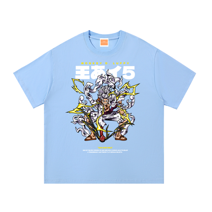 Mythical Sun God Nika Gear 5 Front & Back DTF Print Essential Cotton T-Shirt