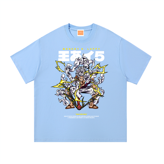 Mythical Sun God Nika Gear 5 Front & Back DTF Print Essential Cotton T-Shirt