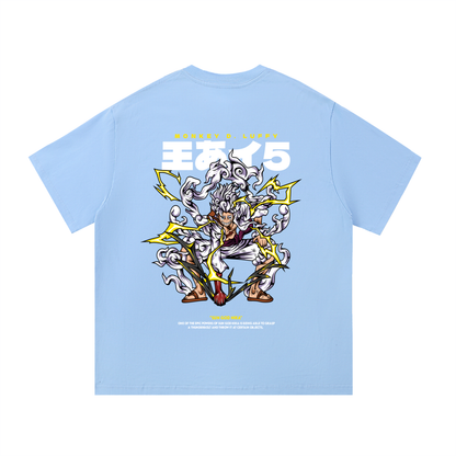 Mythical Sun God Nika Gear 5 Front & Back DTF Print Essential Cotton T-Shirt