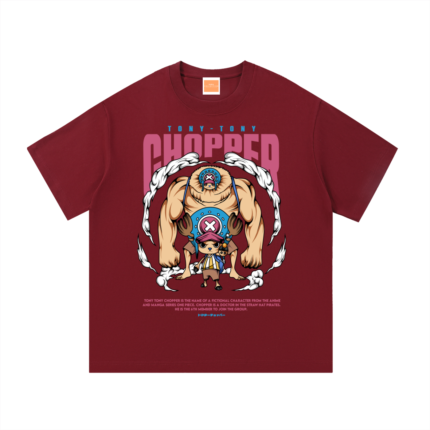 Tony Tony Chopper Front & Back DTF Print Essential Cotton T-Shirt