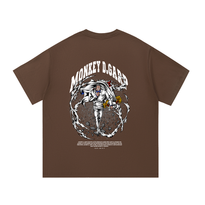 Monkey D. "Garp the Fist" Marine Vice Admiral Front & Back DTF Print Essential Cotton T-Shirt