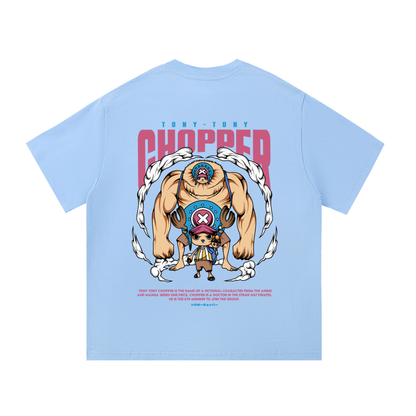 Tony Tony Chopper Front & Back DTF Print Essential Cotton T-Shirt