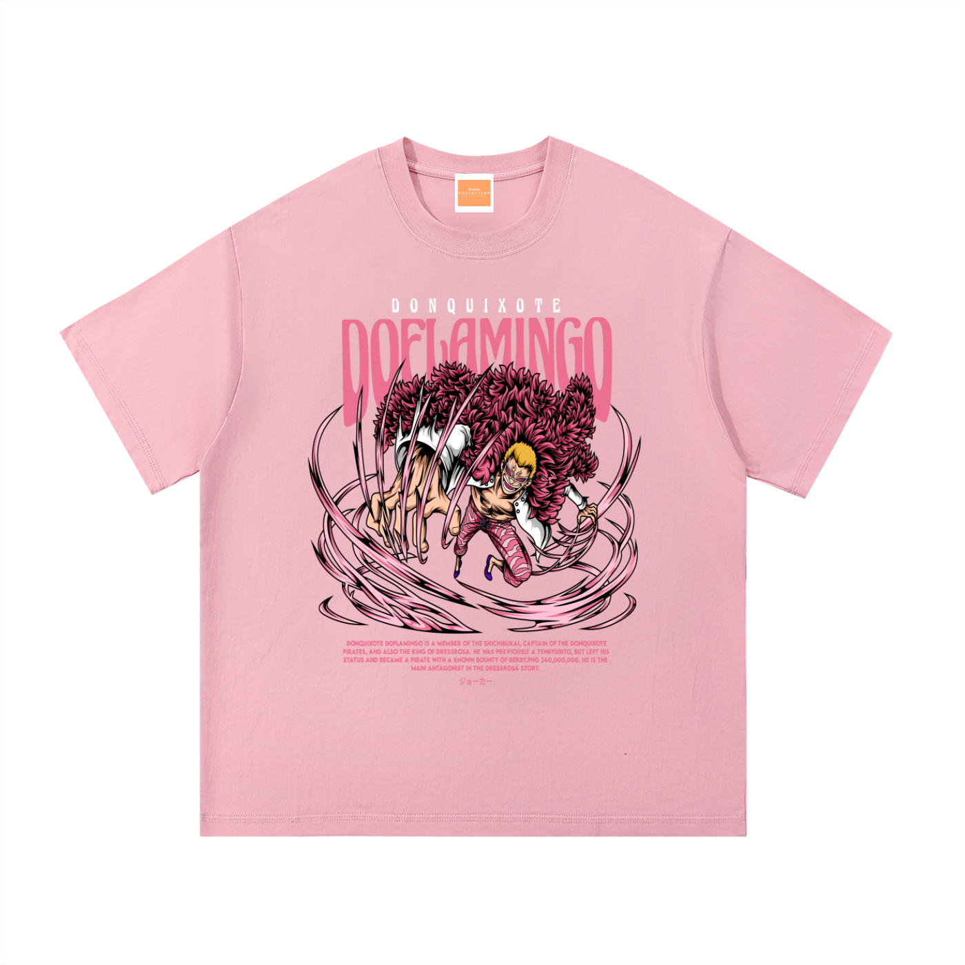 Doflamingo "The Underworld Broker" Front & Back DTF print Essential Cotton T-Shirt