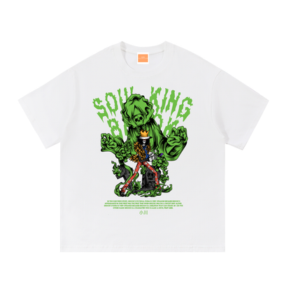 Brook The Soul King Front & Back DTF Print Essential Cotton T-Shirt