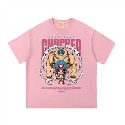 Tony Tony Chopper Front & Back DTF Print Essential Cotton T-Shirt