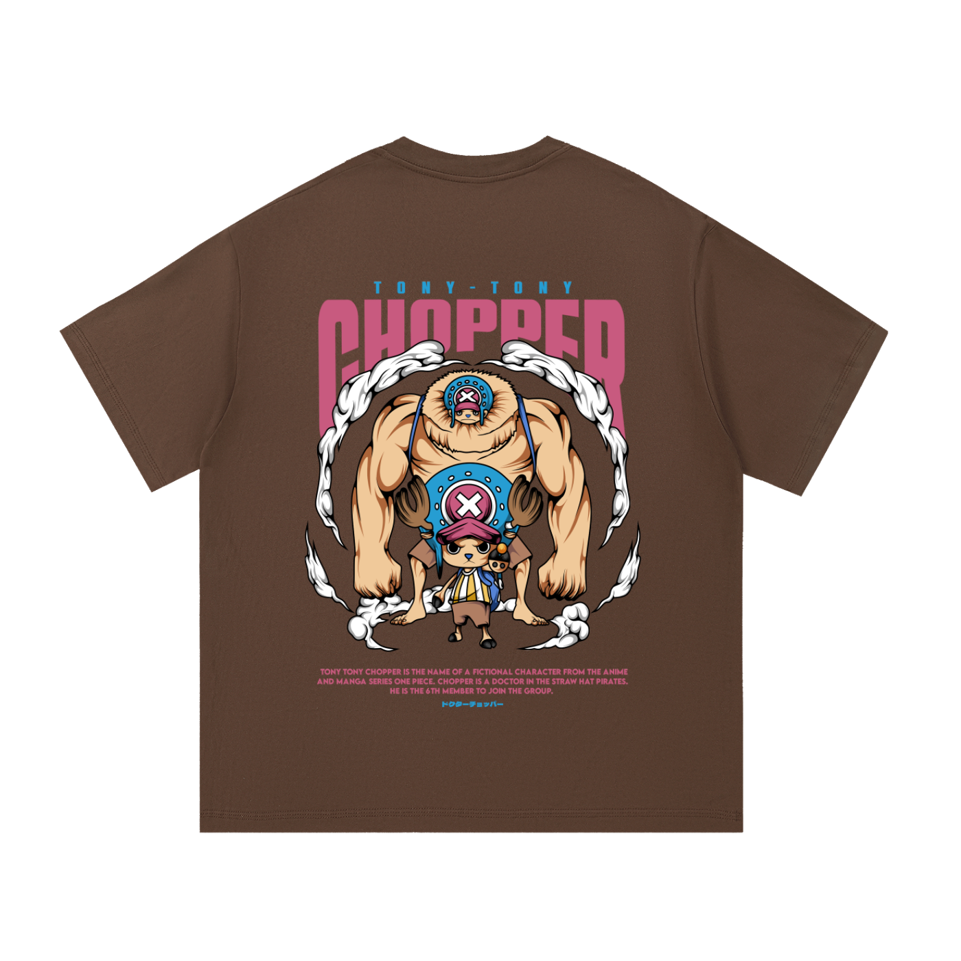 Tony Tony Chopper Front & Back DTF Print Essential Cotton T-Shirt
