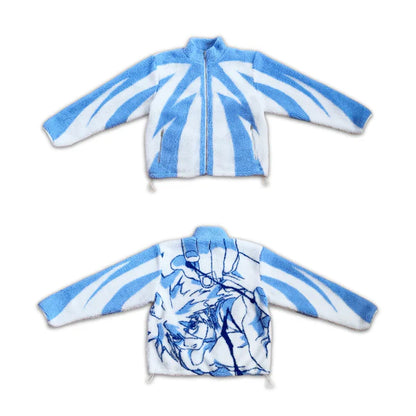 Godspeed Lightning Sherpa Jacket Oversized Fit Winter Streetwear