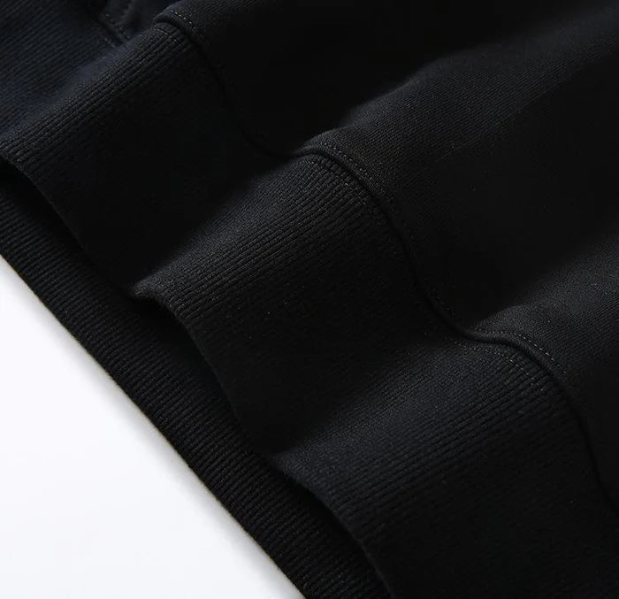 The Crane Embroidered Black Hoodie – Traditional Japanese Elegance
