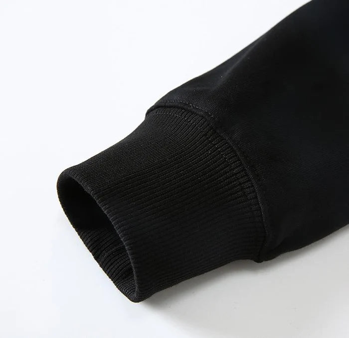 The Crane Embroidered Black Hoodie – Traditional Japanese Elegance