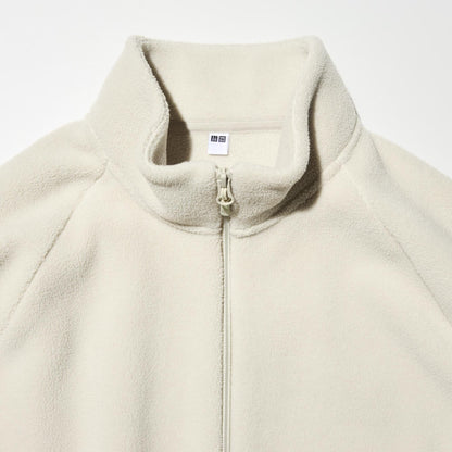 Hiruzen Sarutobi “The Third Hokage” Fleece Full-Zip Beige Embroidered Jacket
