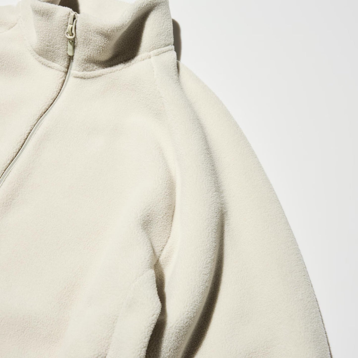 Hiruzen Sarutobi “The Third Hokage” Fleece Full-Zip Beige Embroidered Jacket