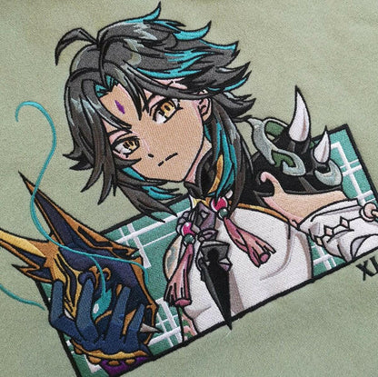 Xiao "Endless Suffering" Anime Embroidered Hoodie Collection - GENUINE AUTHENTIC BRAND LLC  